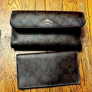 Coach Wallet & Checkbook cover- Excellent condition.